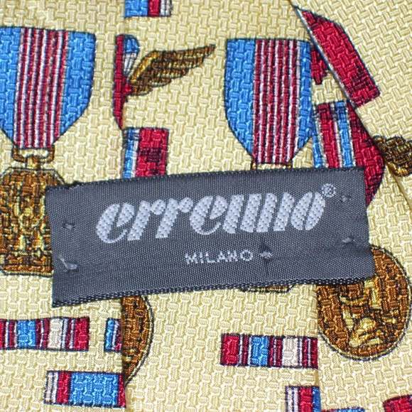 Erreuno Milano Men's Dress Suit Neck Tie 100% Silk - Picture 6 of 7